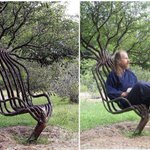 木を加工するのではなく？アーティストが8年かけて木を椅子の形に育てる!