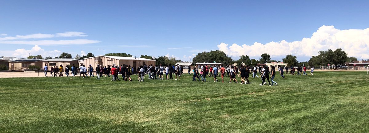 Safety always looks this good! Best drill #firedrill #WingsUp Superb work! <a href="/ABQschools/">Albuquerque Public Schools</a> <a href="/APSLZone1/">Learning Zone 1</a> <a href="/APS_PD/">APS Police Dept.</a> @Sheri_zone1 #FalconPRIDE