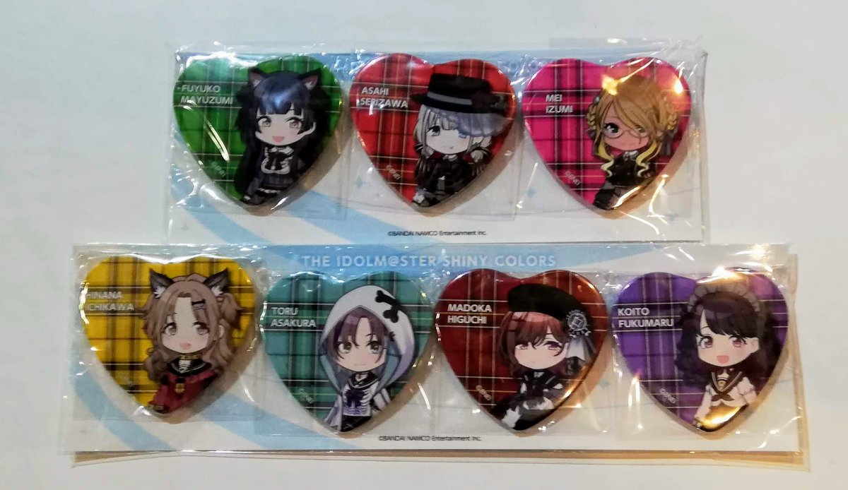 シャイニーカラーズ》 ・ハート缶バッジセット ストレイライト