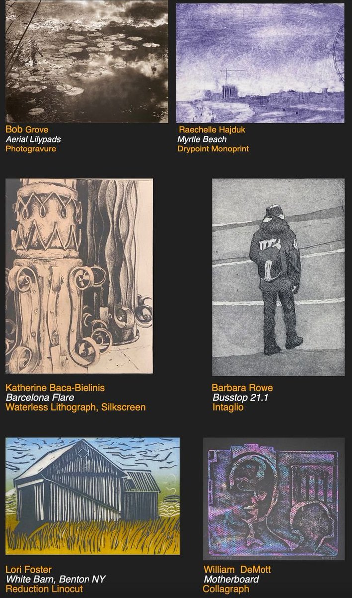 printclubroc's tweet photo. Print Club of Rochester
A special event at our annual members exhibition is the Print Exchange. Members sign up to make an edition of prints to exchange,& here are the prints our members made for this year's exchange. WOW! Right?
#printmaking #Artprints #art #printexchange #print https://t.co/Faeqsh6zF8