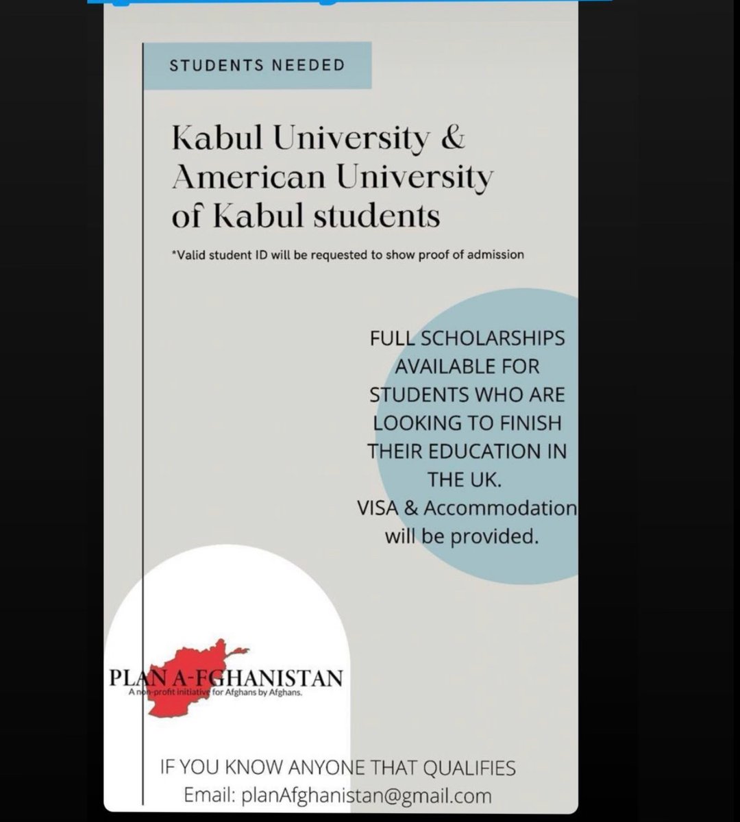 Please share across all #afghan channels. Help #kabul university students and American Univeristy of Kabul students. #Afghanistan
