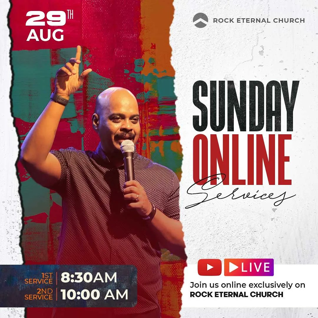 the_rocketernal's tweet photo. *Sunday Online services - REC*

Here's your reminder to join us online tomorrow for our Sunday services. We are looking forward to worship along with you and your family. 
•
•
🔗YouTube channel link ⬇️
https://t.co/iHHXkuUT5y
#Reenukumar #REC #RockEternalChurch #OnlineChurch https://t.co/x3YuGWfAqO