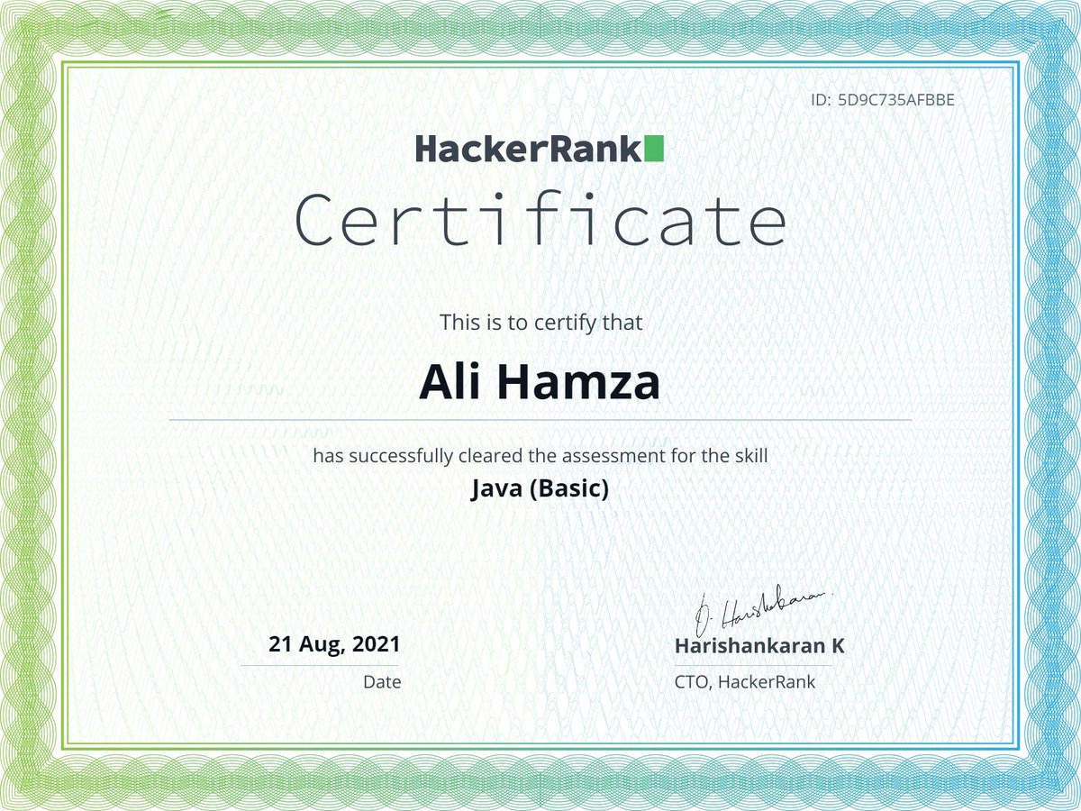GeekyHamza's tweet photo. Its about time to nail this🔥🔥🔥

#Java #hackerrank #Coding https://t.co/YXER6jftYo