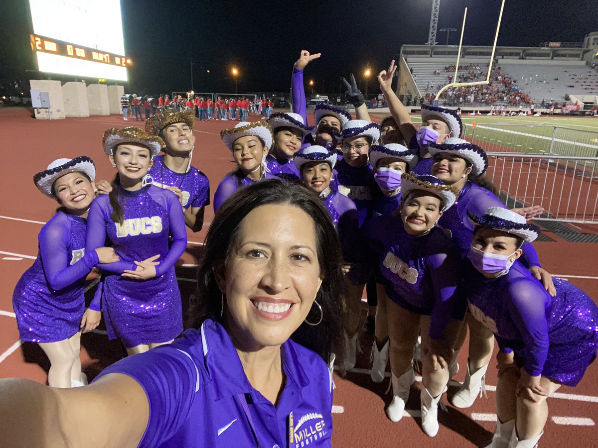 TBMS_Guerra's tweet photo. Friday football isn’t just about the football. #cheer #drill #band #adminfun @CCISD https://t.co/sUNsuNM2aD