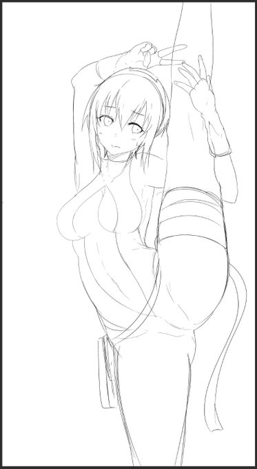 @JJ_ry07 静謐ちゃんのI字ポーズとか 