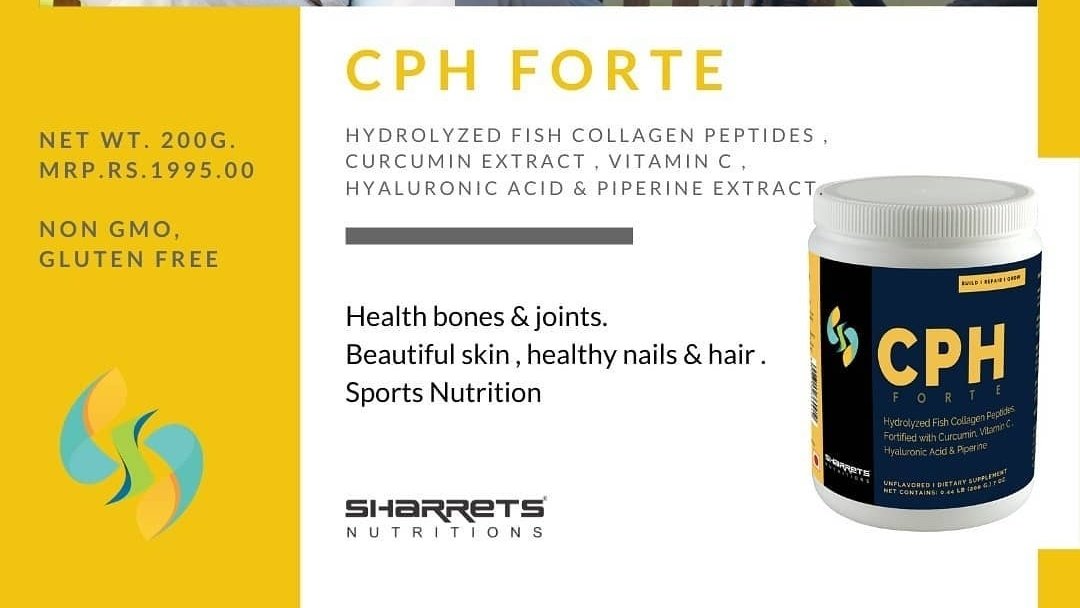 sharretsindia's tweet photo. JOINT PAIN RELIEF, SKINCARE &amp; HAIR CARE with Sharrets CPH Forte. Non GMO, Gluten free, Halal Certified. NO: color, Flavor, Preservatives.
Order: https://t.co/rqZPkSesAN
WEBSITE: https://t.co/c3mDXP4uz8
#fitnessmodel #fitnessgirls #fitindiamovement #fitnessaddict #health #Sharrets https://t.co/qog8CIhltx