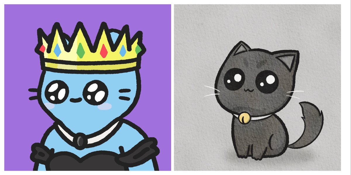cloncast's tweet photo. .@NorseJaa these cats are giving me the same vibes 😹💙 https://t.co/koPUGjCBXg