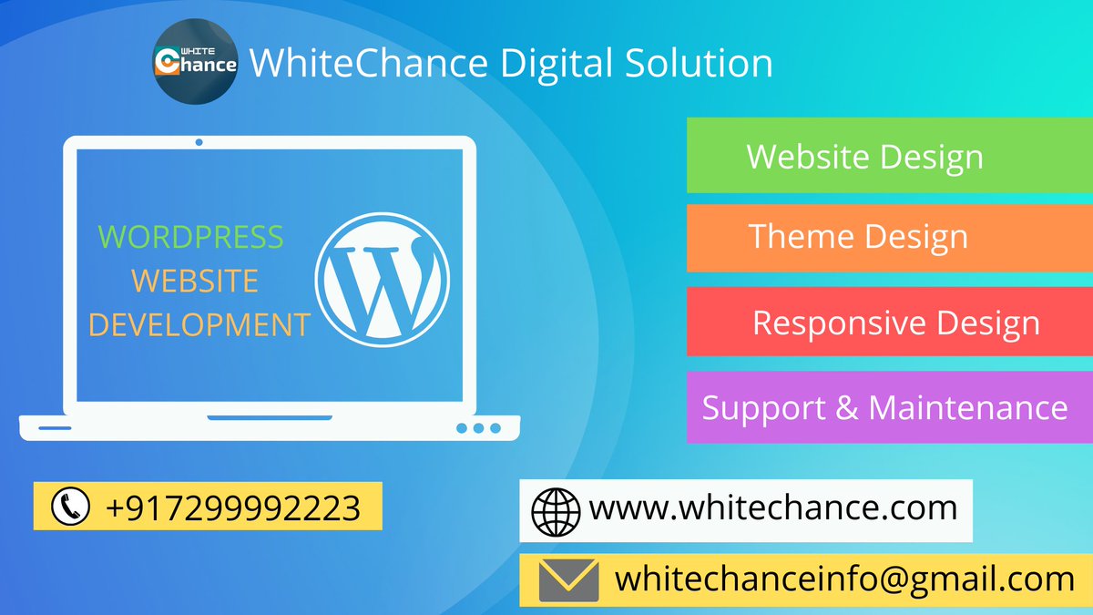 WhiteChanceTech's tweet photo. We are Experts in WordPress Website Developer 
#webdesign #design #website #graphicdesign #marketing #webdevelopment #webdesigner #branding #digitalmarketing #seo #websitedesign #webdeveloper #socialmedia  #socialmediamarketing #designer #wordpress #logo #ecommerce https://t.co/8FyPd7UO3f