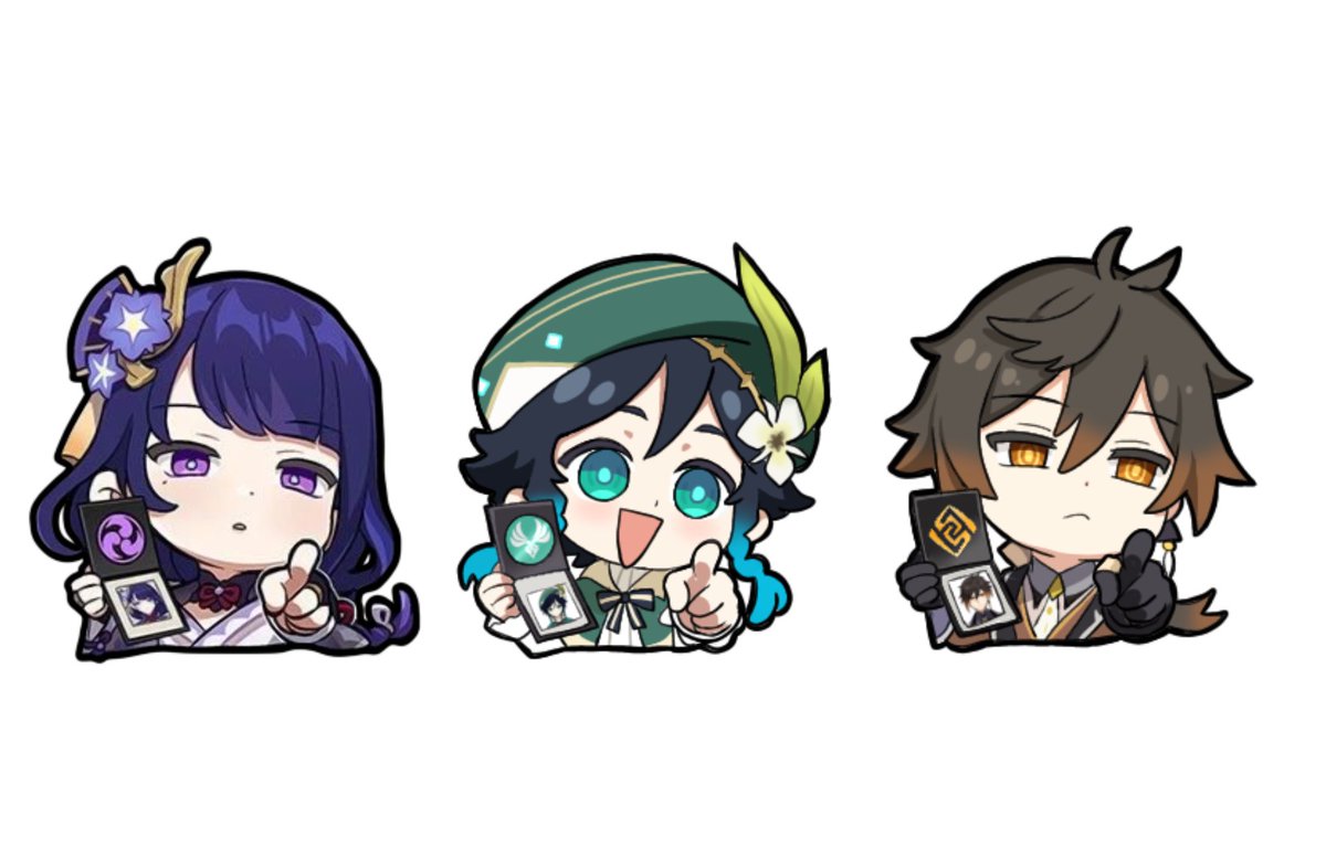 Archon trio 
#venti #raidenshogun #zhongli