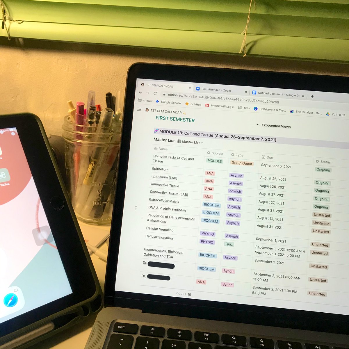 nvmbrblu's tweet photo. i was feeling productive so i tried to finally figure out how notion works, pero tinamad na ko bigla maghabol ng backlogs after figuring it out #good4me 🤦🏽♀️🥰 https://t.co/zOpMSvpqFX