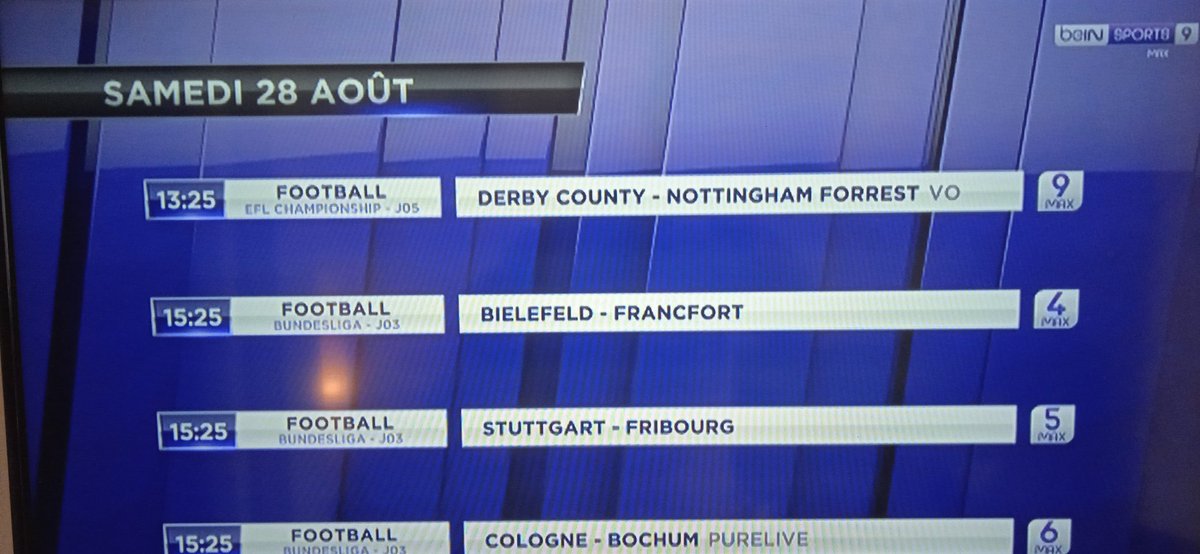 handyill's tweet photo. @beinsports_FR Avez-vous encore déprogrammé le match de Derby? C'est nul! https://t.co/PhpLzpCXHm