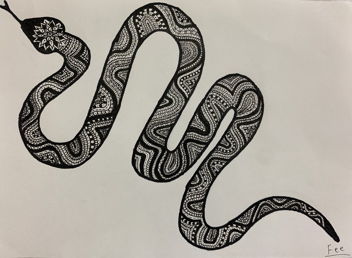 色鉛筆画 神話的キャラクターと蛇 色鉛筆画 神話的キャラクターと蛇 色鉛筆画 神話的キャラクター