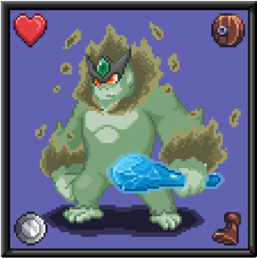 Valtzxd's tweet photo. @thecryptobeasts Got all the worst equipment🥲 but atleast he's strapped with a cool weapon. https://t.co/29mkgb4NNU
