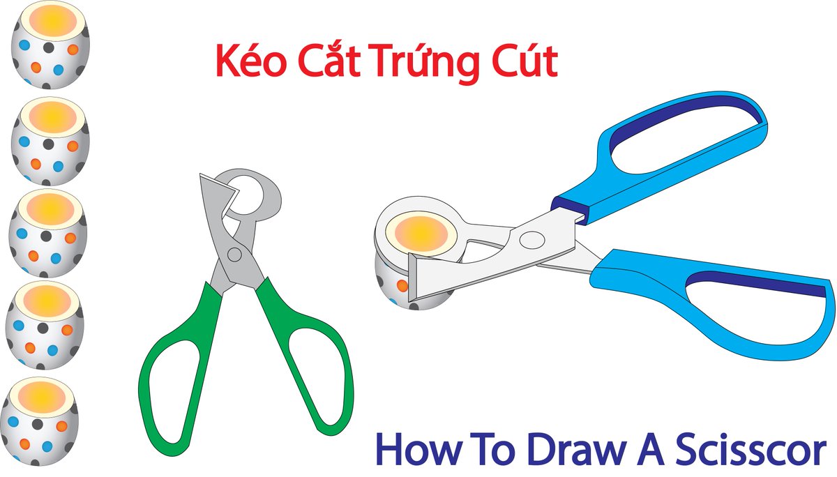 DrawLearing's tweet image. How to draw Scissors to Cut Quail Eggs. Quail egg scissors is a simple and great kitchen tool for housewives

Keo Cat Trung Cut Va Hieu Qua Bat Ngo How To Draw A Scissors youtu.be/7RnBl68ptl0