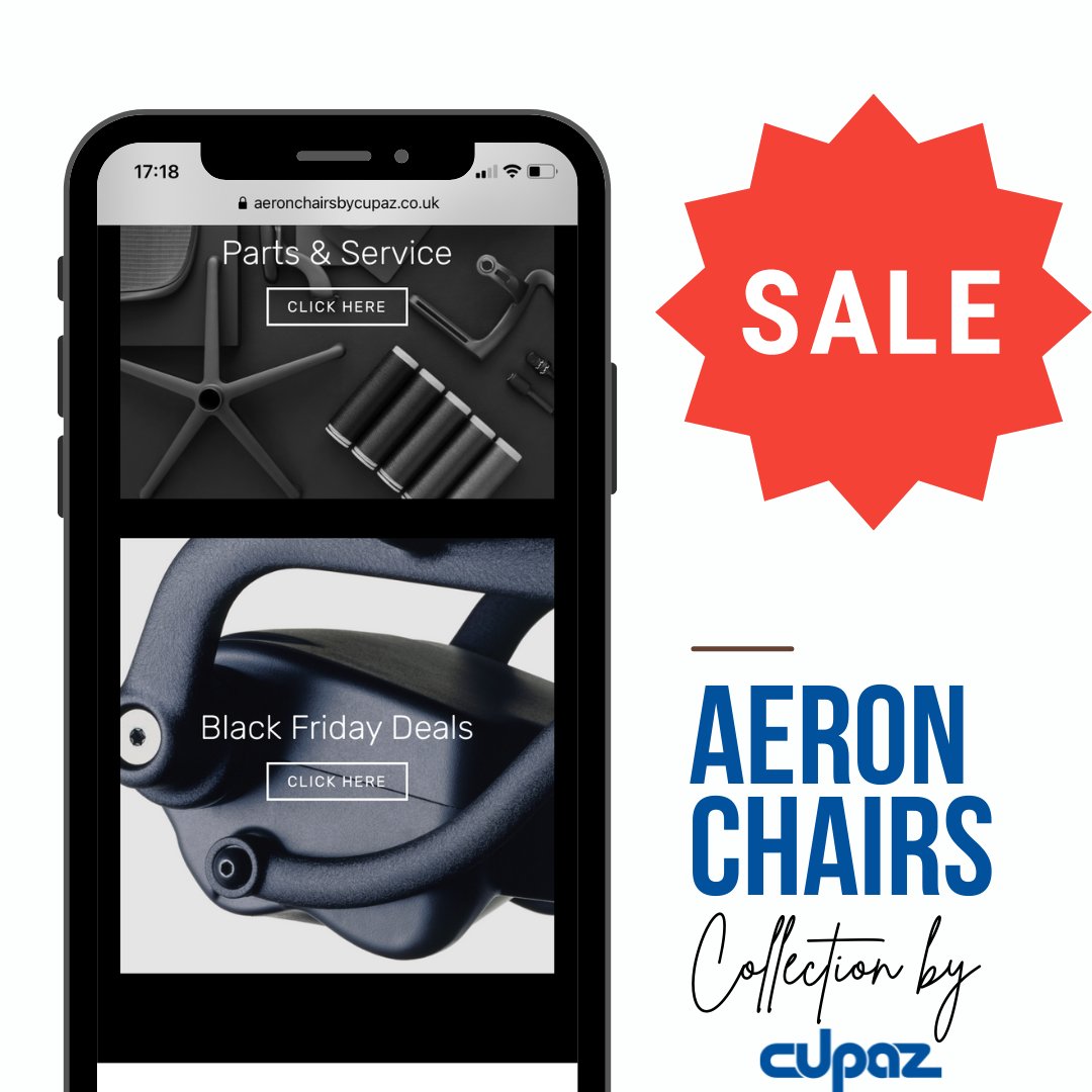 Happy Bank Holiday Weekend! 

Check out our sale on Herman Miller chairs at aeronchairsbycupaz.co.uk 

📲 01920 465 037
📧sales@cupaz.com
💻cupaz.com