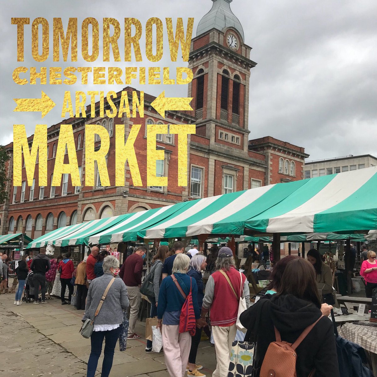 _TheMarketCo's tweet photo. TOMORROW It's the fabulous #Chesterfield Artisan Market #derbyshire
Filled with treasures, curiosities, deliciousness &amp; some surprises!
Pop along to support our amazing artisans - local micro businesses who are bouncing back after the struggles of last year
10-3.30
Main Market Sq https://t.co/inj8LVi9g3