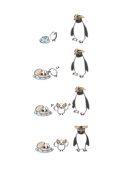 イワトビペンギンのtwitterイラスト検索結果