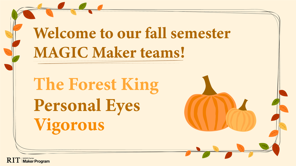 RITMAGIC's tweet photo. We are so excited to work with our fall semester #RIT student teams! #supportstudentgames https://t.co/h9kNbxFqzj