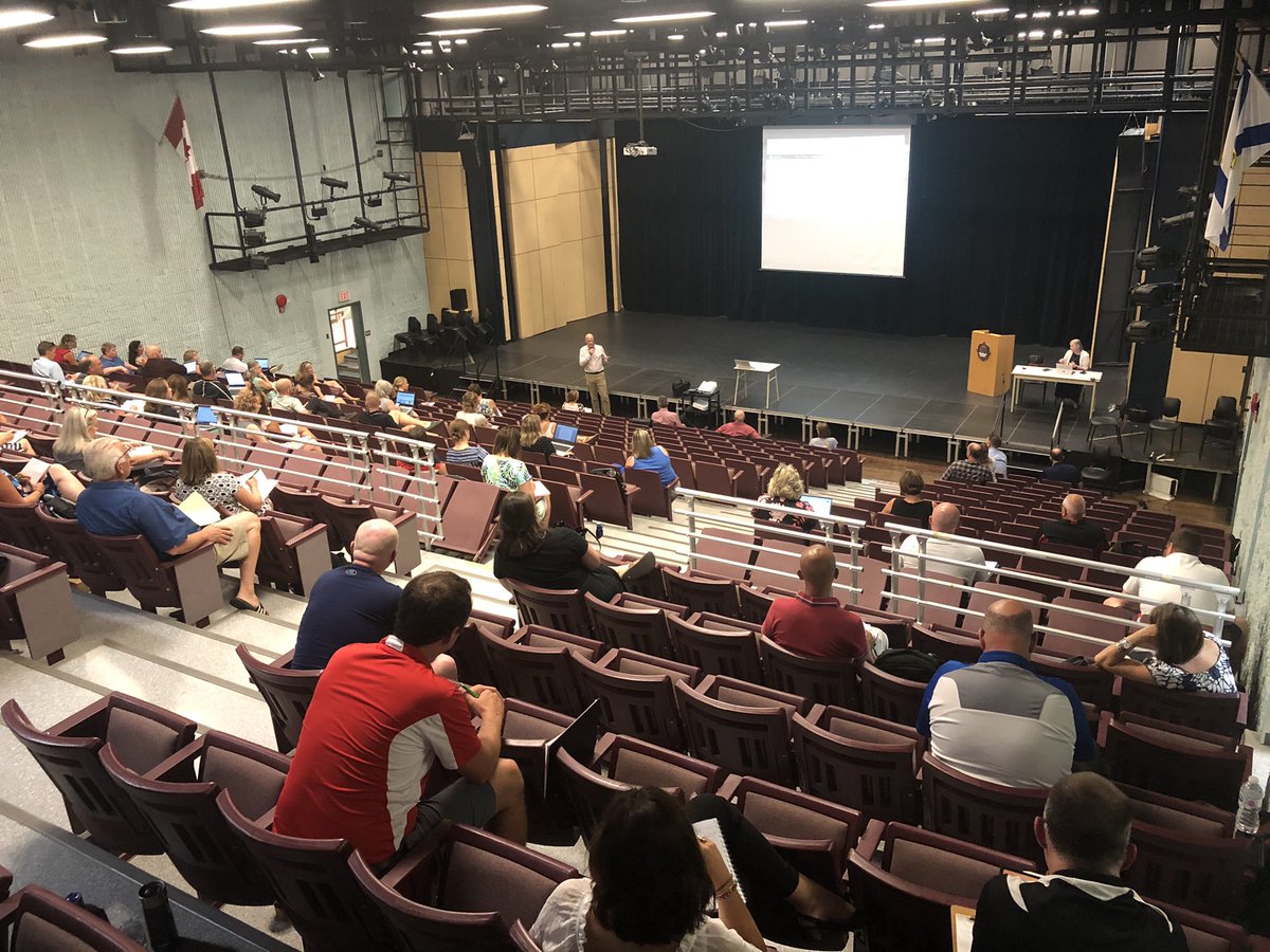 Had a great meeting with principals and vice-principals to start the new school year. Energy was high and folks are excited to welcome students back. We have a great team of school and system leaders - thank you for all you do to support your students and school communities!