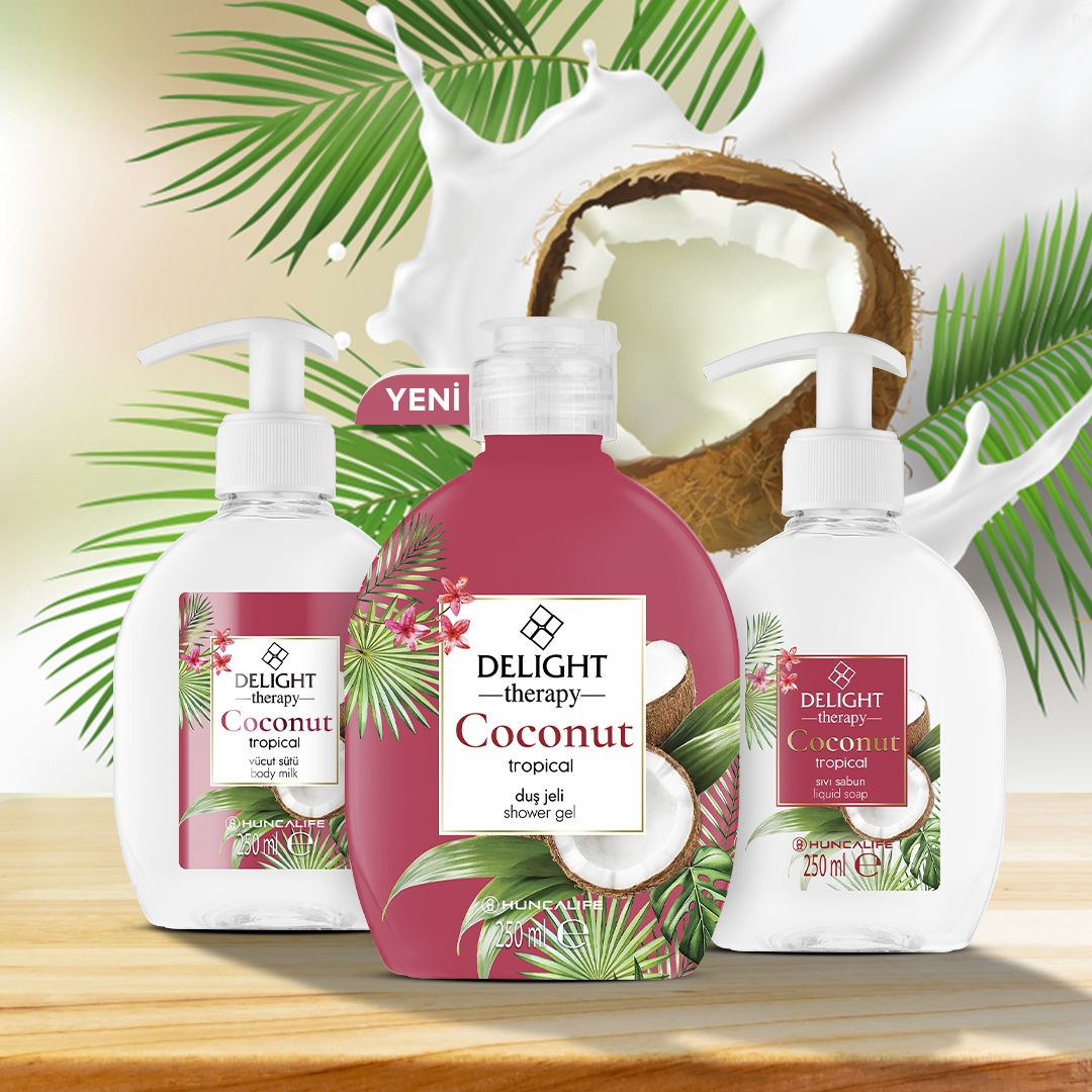 HuncaLife's tweet photo. Delight Therapy Hindistan cevizi serisi doğadan ilham aldı. Egzotik diyarların kokusunu sizin için şişelere sığdırdı. Sıvı sabun, duş jeli ve vücut losyonundan oluşan bu özel seriyi denemek için postun üzerine tıkla 

Ürün kodu: 27908, 27907, 27909

#Huncalife #Hindistancevizi https://t.co/vZZZG02S9Y