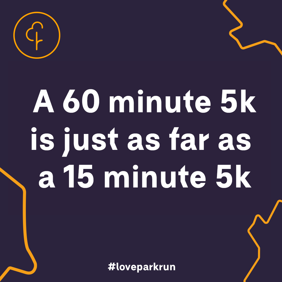 📢  It doesn't matter how "fast" you are at parkrun 📢 

🌳 #loveparkrun