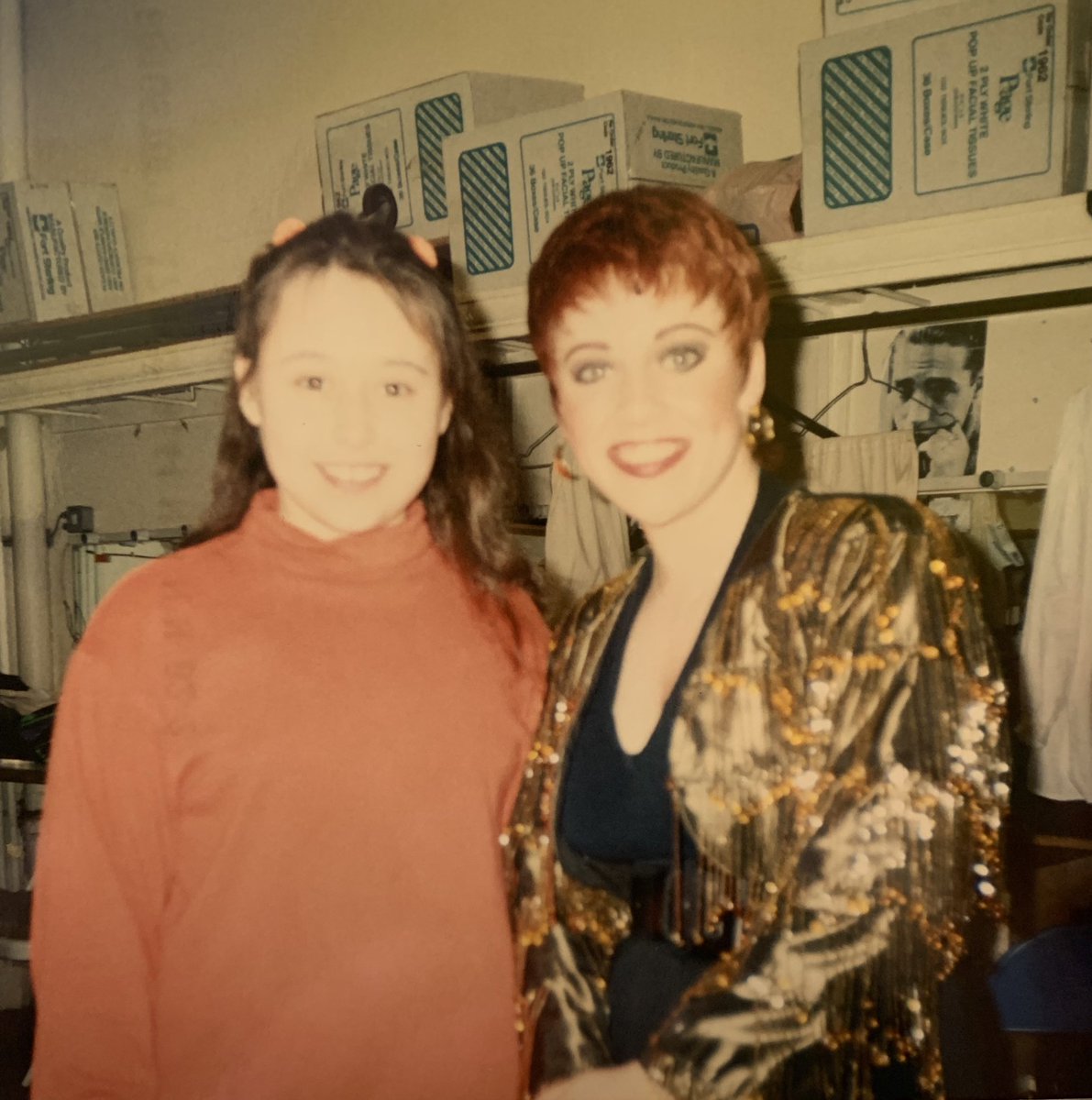 LeePettifer's tweet photo. @LinziHateley coming to see you tonight @JosephMusical I was in the show with you and @Schofe many moons ago. On our last show you gave me some beads from your jacket which I still have to this day! I can not wait for tonight and best of all my kids will get to see it too! 🌈 https://t.co/vbTkFcjR82