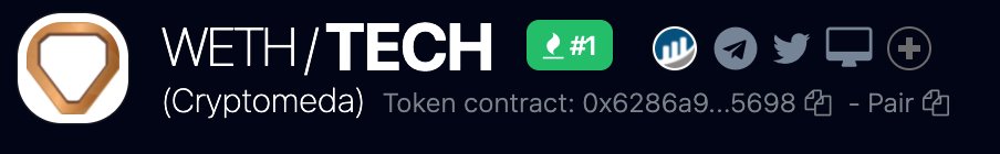 In2ventures's tweet image. @cryptomedatech $Tech
We send 90% of private sale tokens back to the team.

Someone dump the project with some tokens ain't belong to them 

BUT we @In2ventures  stay strong with the team and community.

send $Tech to ATH 🚀🚀🚀