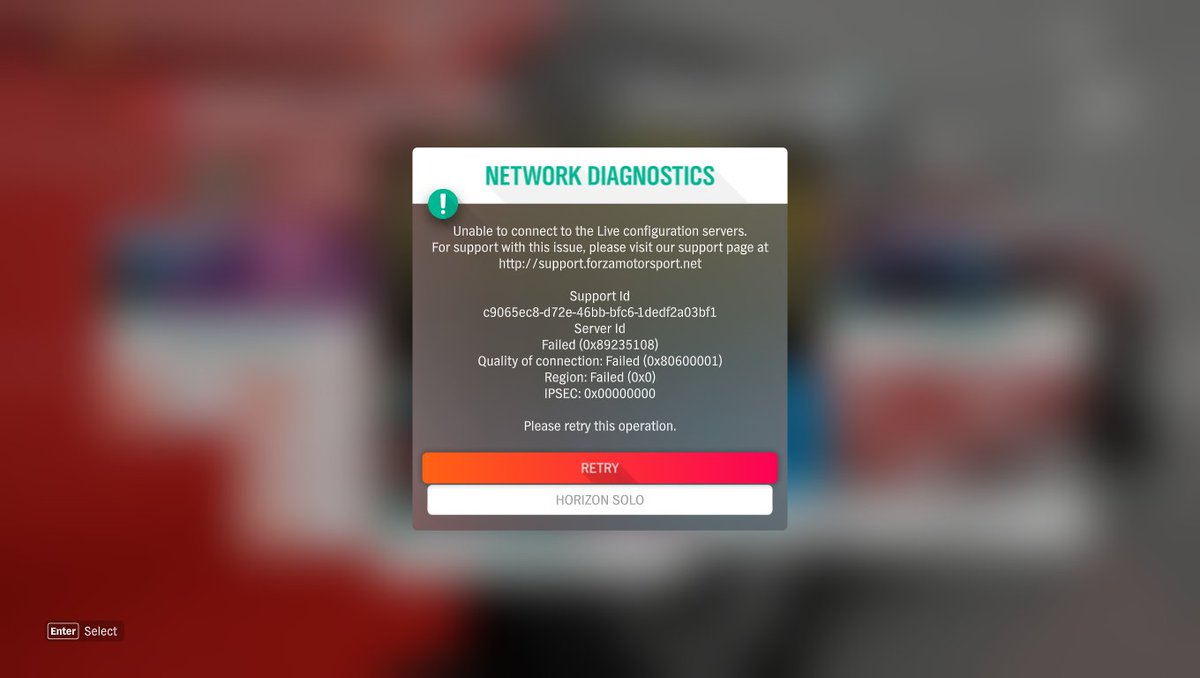 DarrianGames's tweet photo. Hey @forza_support I can't play FH4 online on PC. Is there an outage? https://t.co/WllVkJVjDq