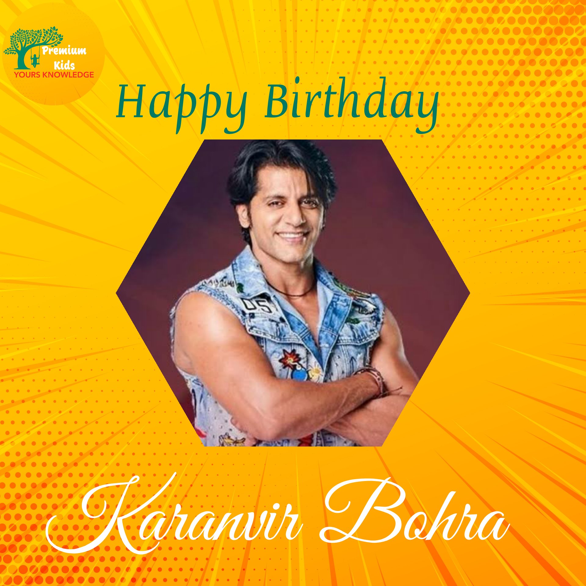 Happy Birthday to you karanvir Bohra     