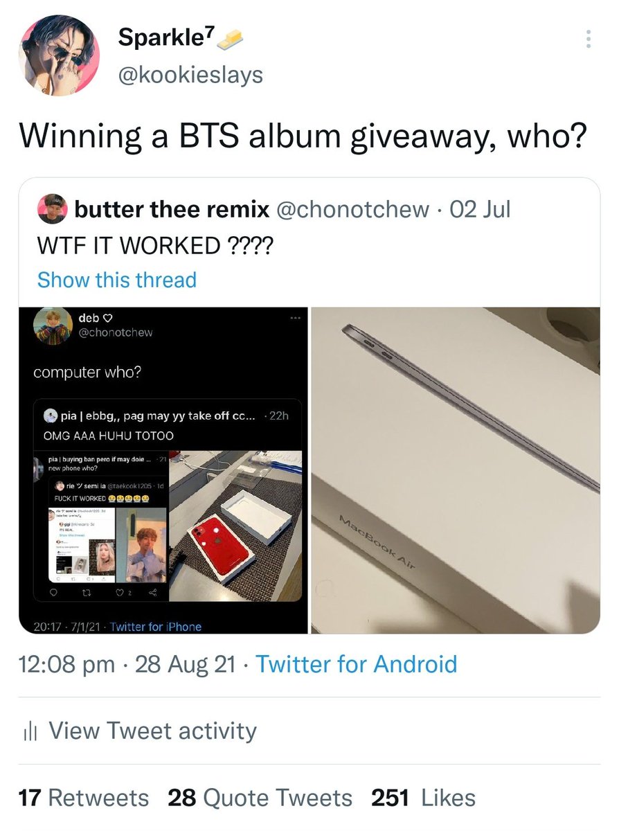 kookieslays's tweet photo. WTF IT WORKED https://t.co/648wPxFRtg
