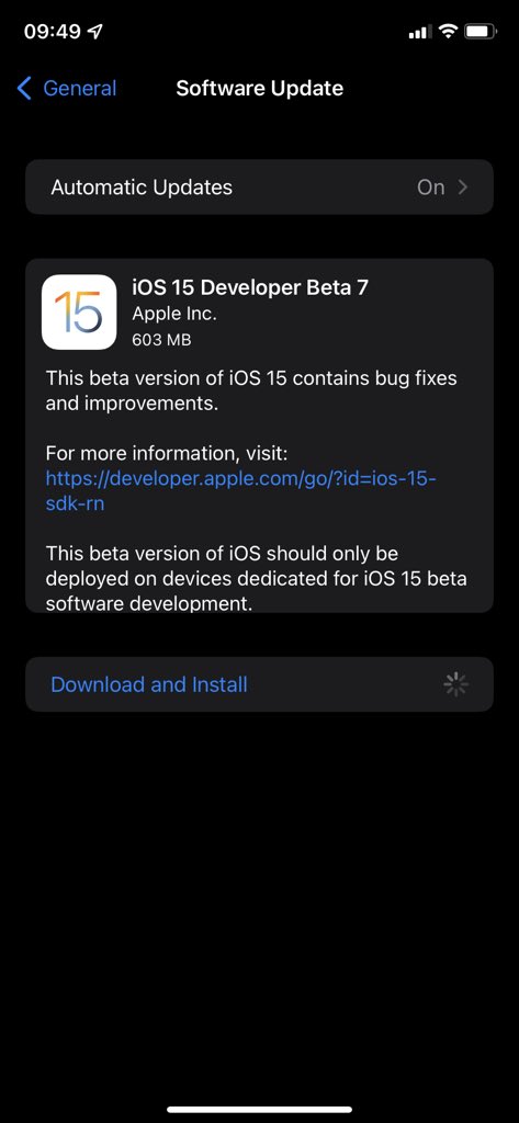 Twomedouble's tweet image. #iOS15beta7