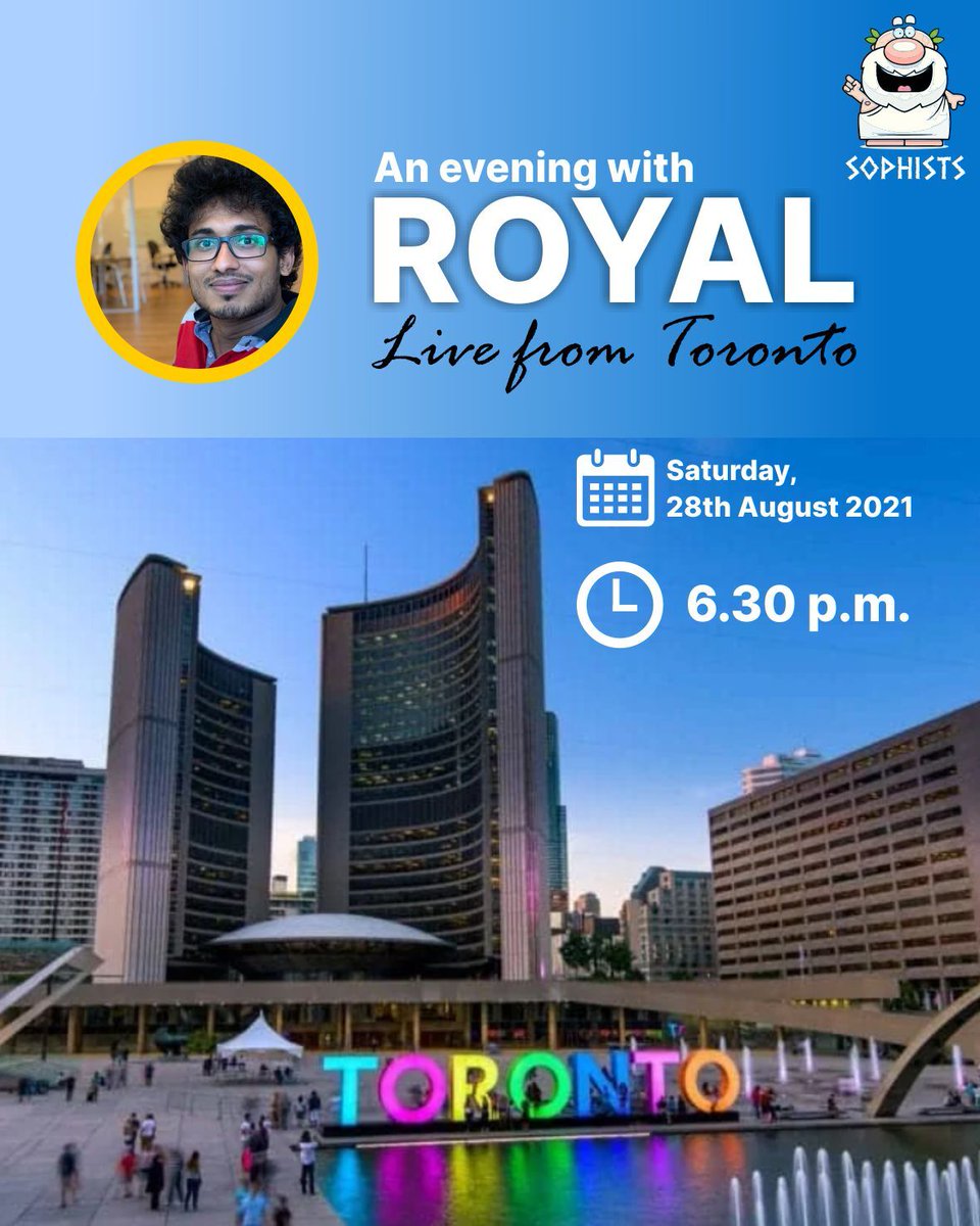 SushikshaWkc's tweet photo. We're back with the next edition of "An Evening with Royal, Live from Toronto" with our beloved @SequeiraRoyal today evening at 18:30 IST. We all are excited about the session. 

#WorldKonkaniCentre #VAA #VKSSF #Sushiksha #mentorship https://t.co/TD1olJxYuc