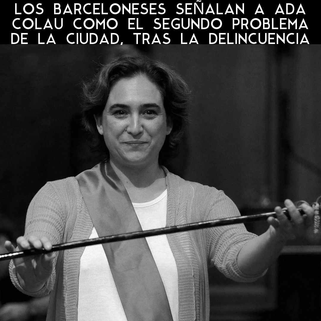 AlcaldesaInutil's tweet image. LOS BARCELONESES SEÑALAN A ADA COLAU COMO EL SEGUNDO PROBLEMA DE LA CIUDAD, TRAS LA DELINCUENCIA

#AdaColau #Colau #LaPeorAlcaldiaDeLaHistoriaDeBarcelona #LaPitjorAlcaldiaDeLaHistòriaDeBarcelona #LaPeorAlcaldesaDeLaHistoriaDeBarcelona

libertaddigital.com/espana/2021-07…