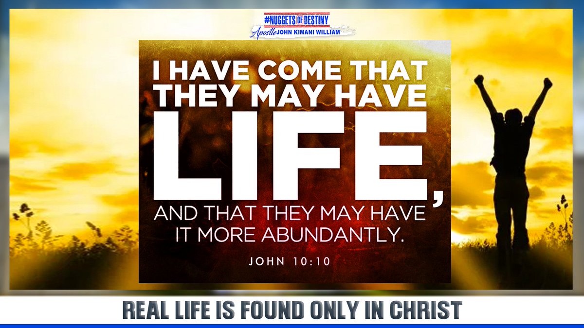 apostlejkimani's tweet photo. A life that has fulfillment and peace is the one that is lived in accordance to the will of God.
#NuggetsofDestiny https://t.co/1xN1SNKTCm