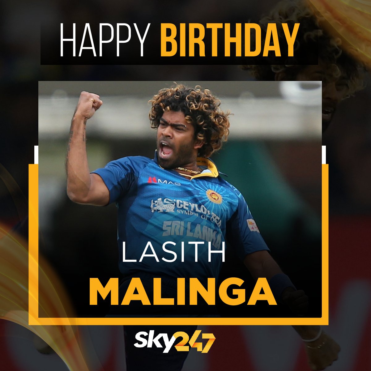 Happy Birthday to one of the legends of the game Lasith Malinga.    