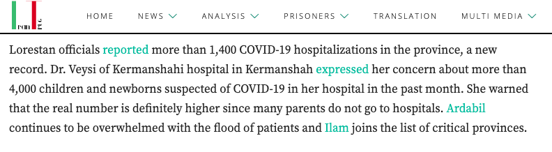 netvand's tweet image. Über 4000 Kinder/Neugeborene mit #COVID19 Symptomen in einem Monat,in einer Provinz &amp;amp; nur in einem Krankenhaus!
Während #Deltavariante weiter im Iran wütet,kommen Meldungen über #LambdaVariant.
Regime bekämpft die Pandemie mit nur einem Mittel: Propaganda!