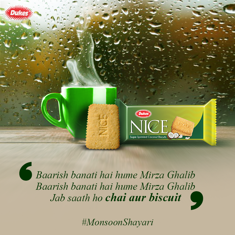 dukesindia1's tweet photo. Let the rains inspire you! Share your monsoon shayari in the comments and get featured.
#DukesIndia #MonsoonShayari #NiceBiscuits https://t.co/kLAihXVC74