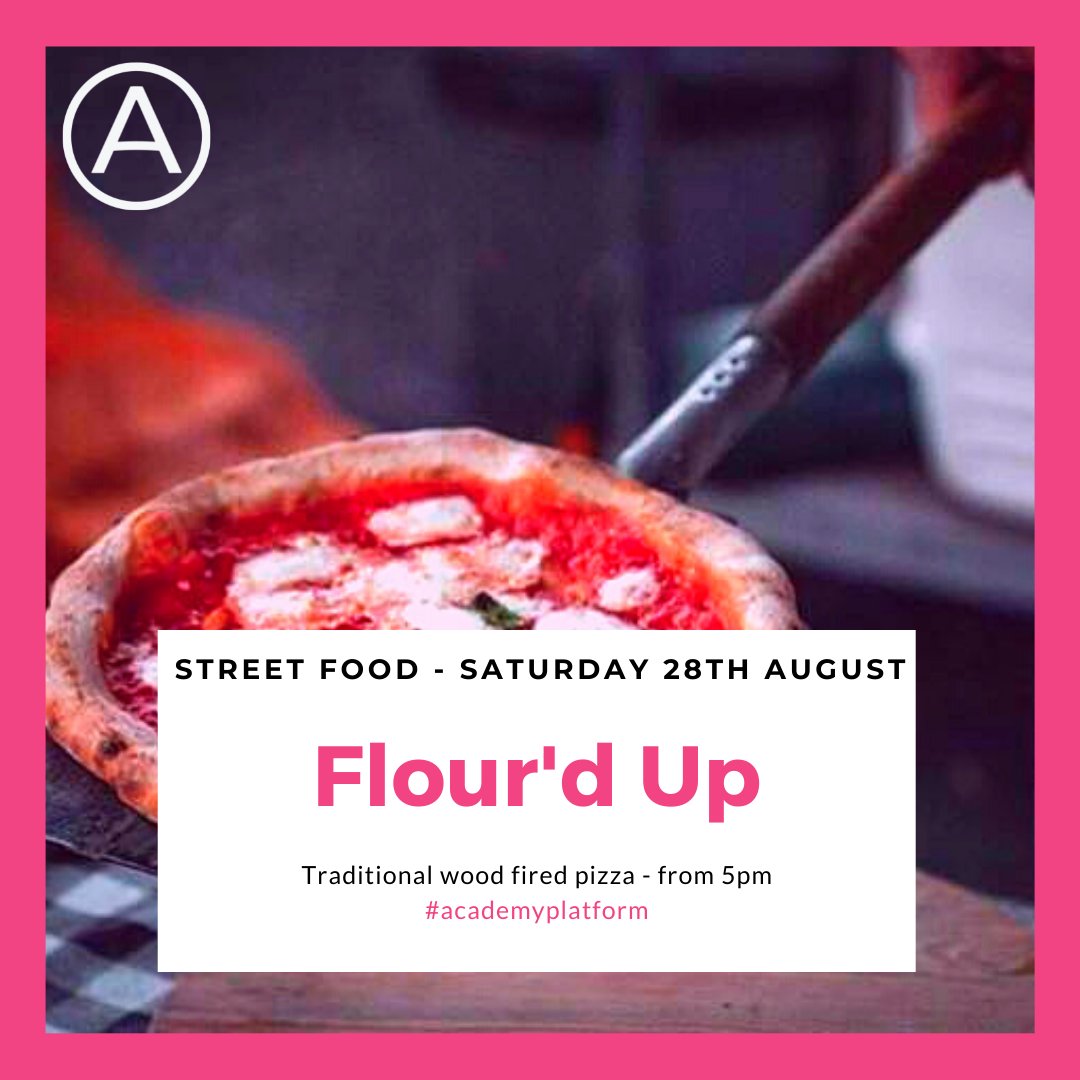 We welcome Flour’d Up back to Academy Platform this evening 👏🏻👏🏻 Don’t miss their delicious wood fired pizza 🍕🍕

#academyplatform #cardiff #cardiffbay #streetfood #bankholidayweekend #saturdayvibes #saturdaymotivation #food #drink #beer #cocktails