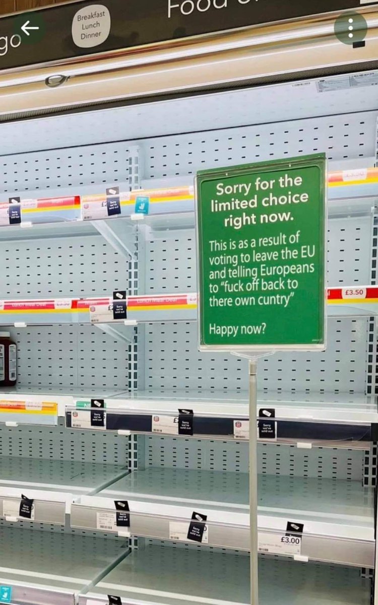 Pouczający obrazek ze sklepu w UK... Z dedykacją dla zwolenników Polexit