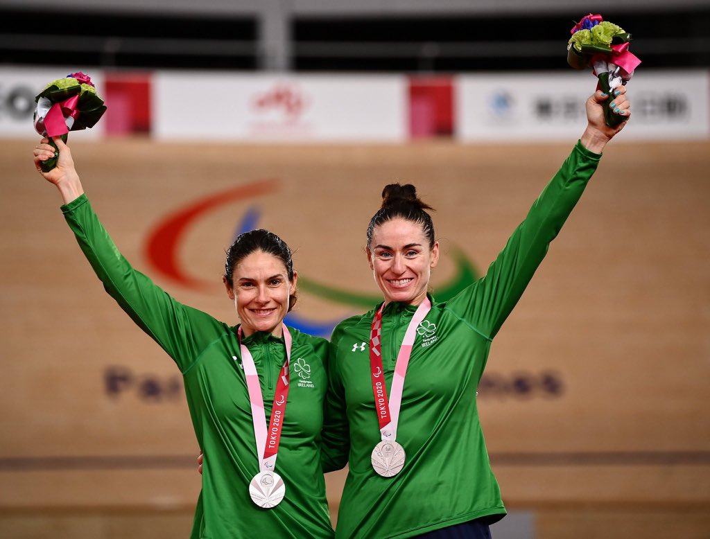 We are so proud of <a href="/KatieGDunlevy/">Katie-George Dunlevy PLY 🏳️‍🌈</a> and <a href="/evemccrystal/">evemccrystal</a> 😃

What an incredible performance to claim silver in the Izu Velodrome  
🥈🇮🇪

<a href="/CyclingIreland/">Cycling Ireland</a> | <a href="/ParalympicsIRE/">Paralympics Ireland</a> 

#TheNextLevel | #Visionsportsire | #Tokyo2020