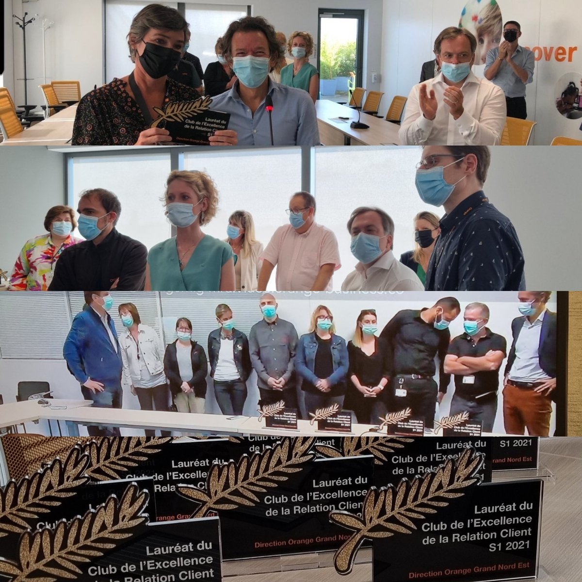 Bravo aux 22 lauréats du Club de l'Excellence de la #RelationClient dans le #GrandNordEst 👏 Nous comptons sur vous pour continuer à donner le meilleur, avec sourire, humilité et engagement, au service de la satisfaction des clients d'<a href="/orange/">Orange</a> ⭐⭐⭐⭐⭐ <a href="/LudovicGuilcher/">Ludovic Guilcher</a>