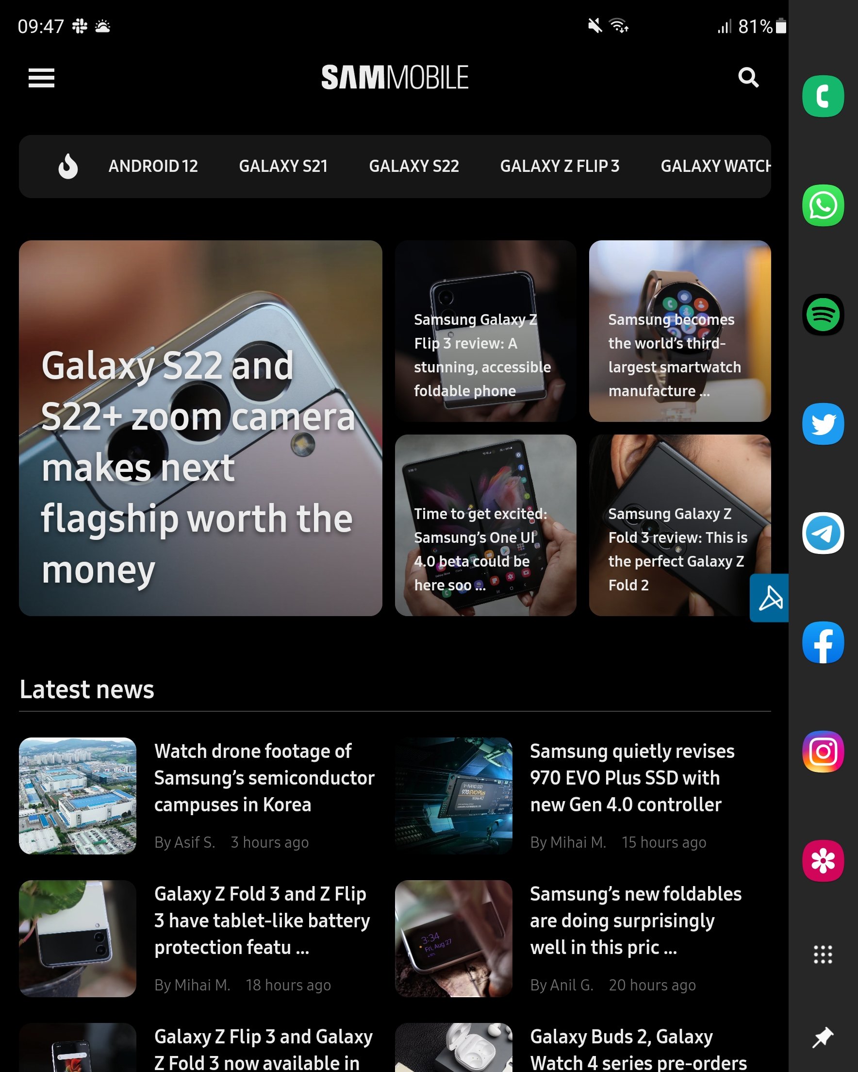 Sammobile Hello Sammobile V6 A New Chapter Not Everything Is Perfect Yet But For Sure 95 Is Screenshots Galaxy Fold 3 T Co 4avsuhsmun Twitter