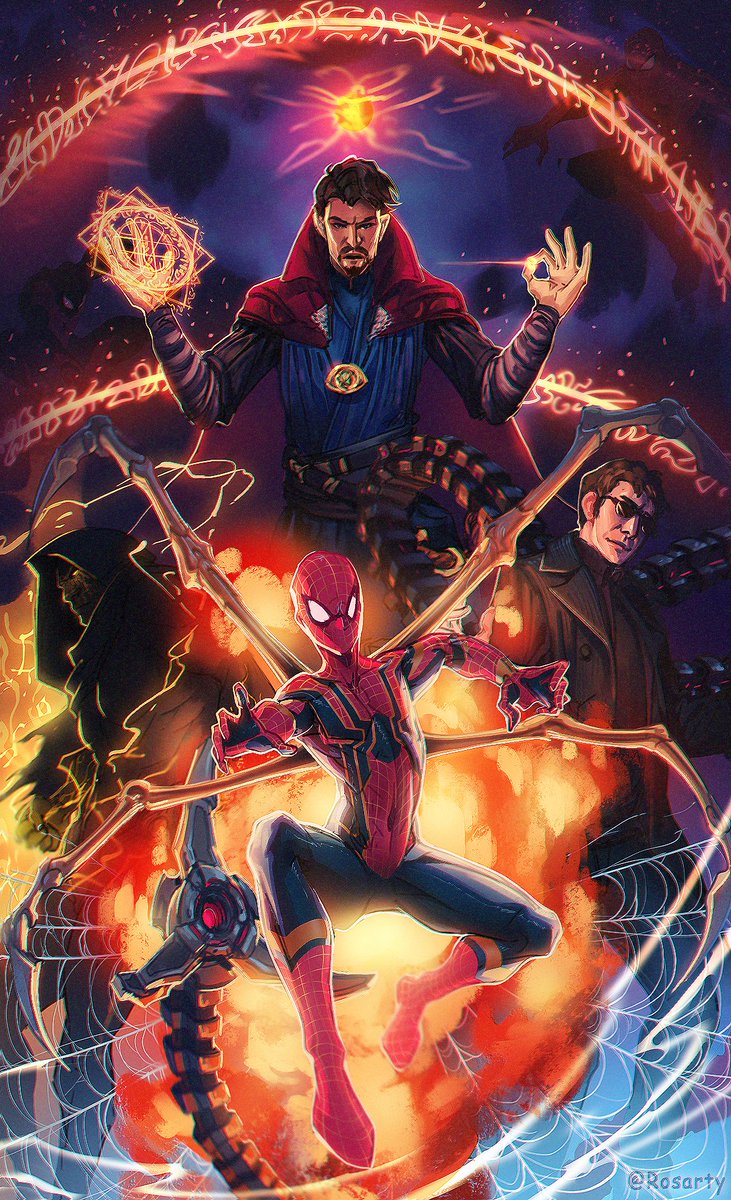 RT @rosarty1: Spider-Man No Way Home Fanart! 

#SpiderMan #NoWayHome #marvel https://t.co/8EvMeJYglX
