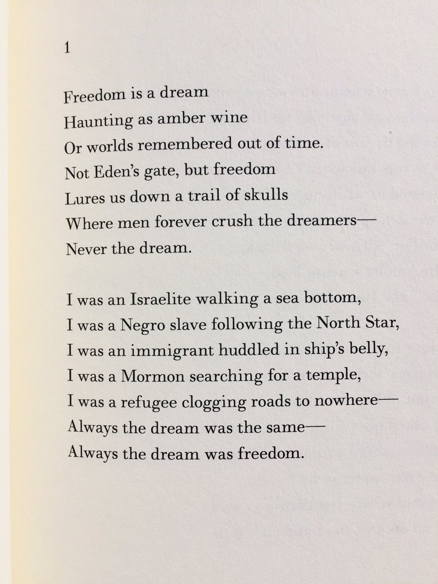 pagesintheword's tweet photo. Reading #PauliMurray poetry. Sharing one short poem and three parts of the opening sequence.
Collection: ‘Dark Testament and Other Poems’, with foreword by #ElizabethAlexander. https://t.co/ciOCS5j6Y4