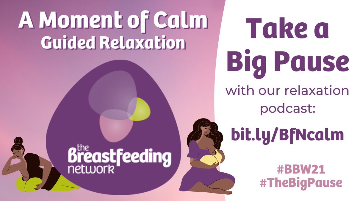 BfN_UK's tweet photo. The theme of this year's #BlackBreastfeedingWeek is "#TheBigPause: Collective Rest for Collective Power."
Are you taking a Big Pause this week? Why not use our guided meditation to take five minutes to breathe, relax, regroup, reflect &amp; restore:
https://t.co/raByH2tX7W
🧘🏿🤱🏿#BBW21 https://t.co/oB3ofKvznw