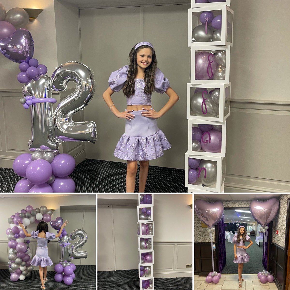 Tiffany gaskins 12th birthday celebrations. Held at Weston Hall Hotel, balloons courtesy of #Balloonstreats