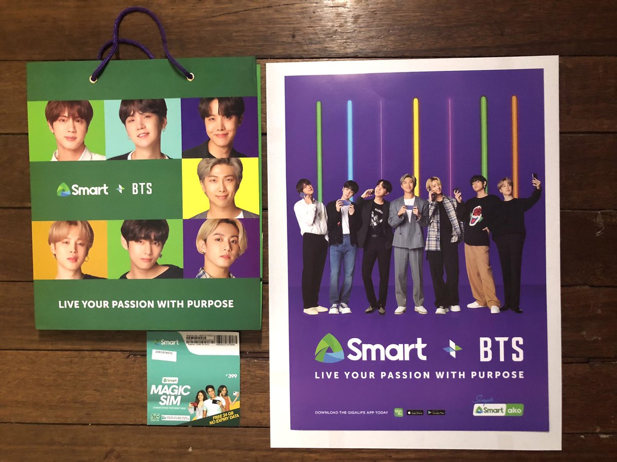 bangtanrai17's tweet photo. Just got my #SmartxBTS special edition prepaid kit!! Thank you so much @LiveSmart ๐๐ @BTS_twt https://t.co/M3Fm8uJA50