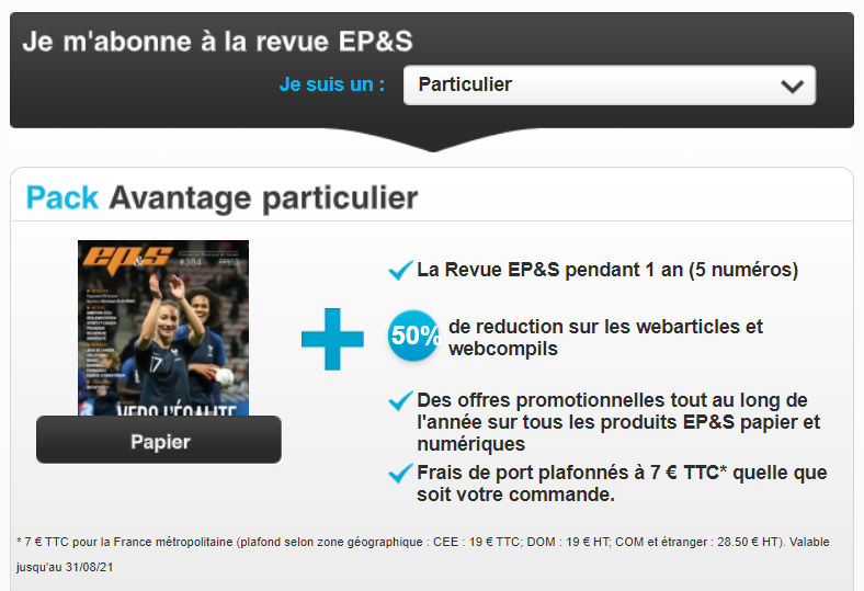 C'est la rentrée : abonnez-vous à la #RevueEPS avec la formule qui vous convient : 
revue-eps.com/fr/je-m-abonne…
#EducationPhysique #Sport #ProfEcole #ProfEPS