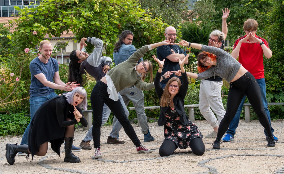 Our studio's 5th birthday is coming up soon!
High time to take a new team picture :D
#screenshotsaturday #indiedev #swissgames