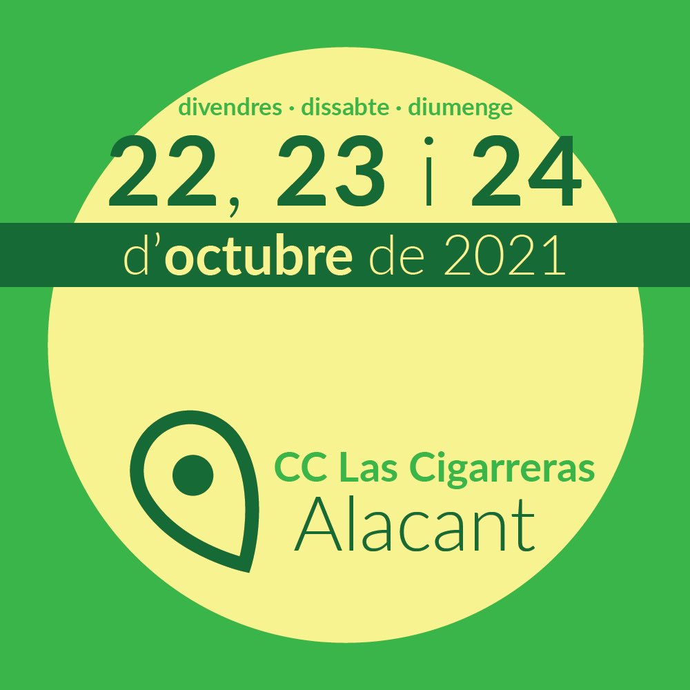 ClimaFest's tweet photo. Tenim dates!

El #ClimaFest: Fira For Future tindrà lloc els dies 22, 23 i 24 d'octubre a @LasCigarrerasCC.

Apunta't les dates 😎

--------------

@fridaysforfuture_alc 
#alicante #alicantecity #emergenciaclimatica #cambioclimatico https://t.co/nI5ZWK2YIz